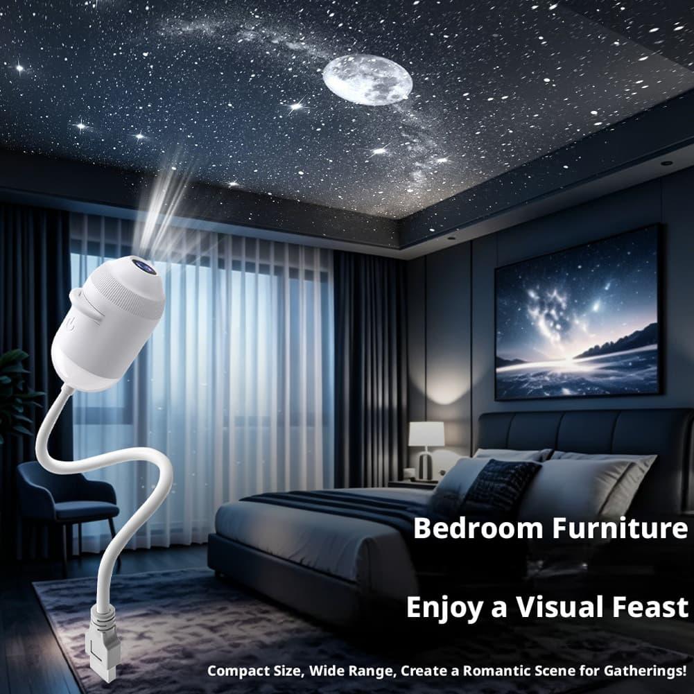 Star Projector Night - 2-in-1 Galaxy Star Projector Light High-definition