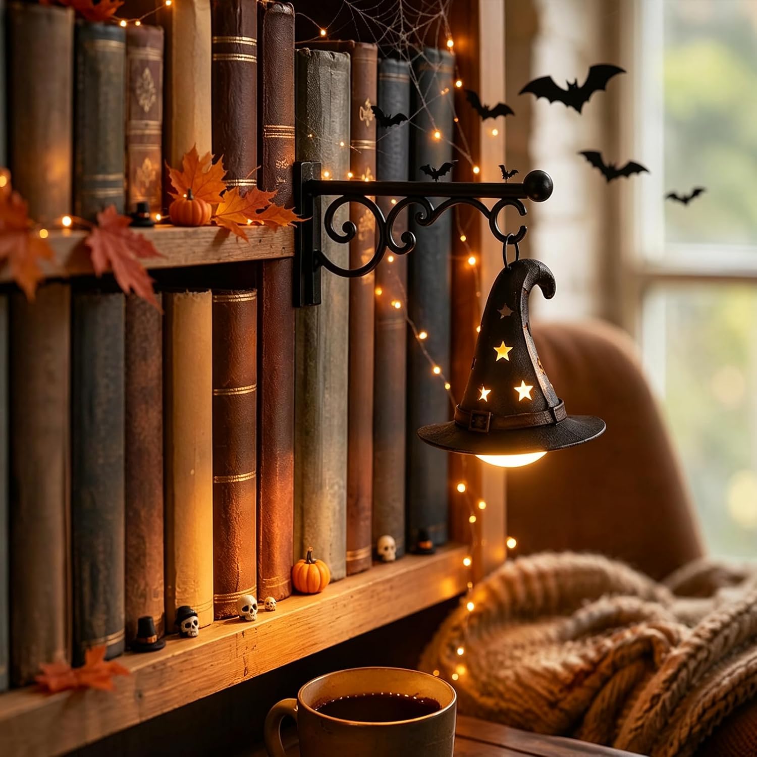 Lighting Decor For Home - Bookshelf Lamp Library Lantern Light Library