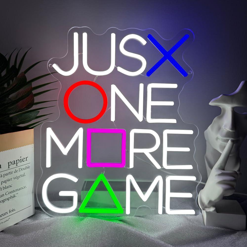 Lighting Decor And More - Just One More Game Neon Sign