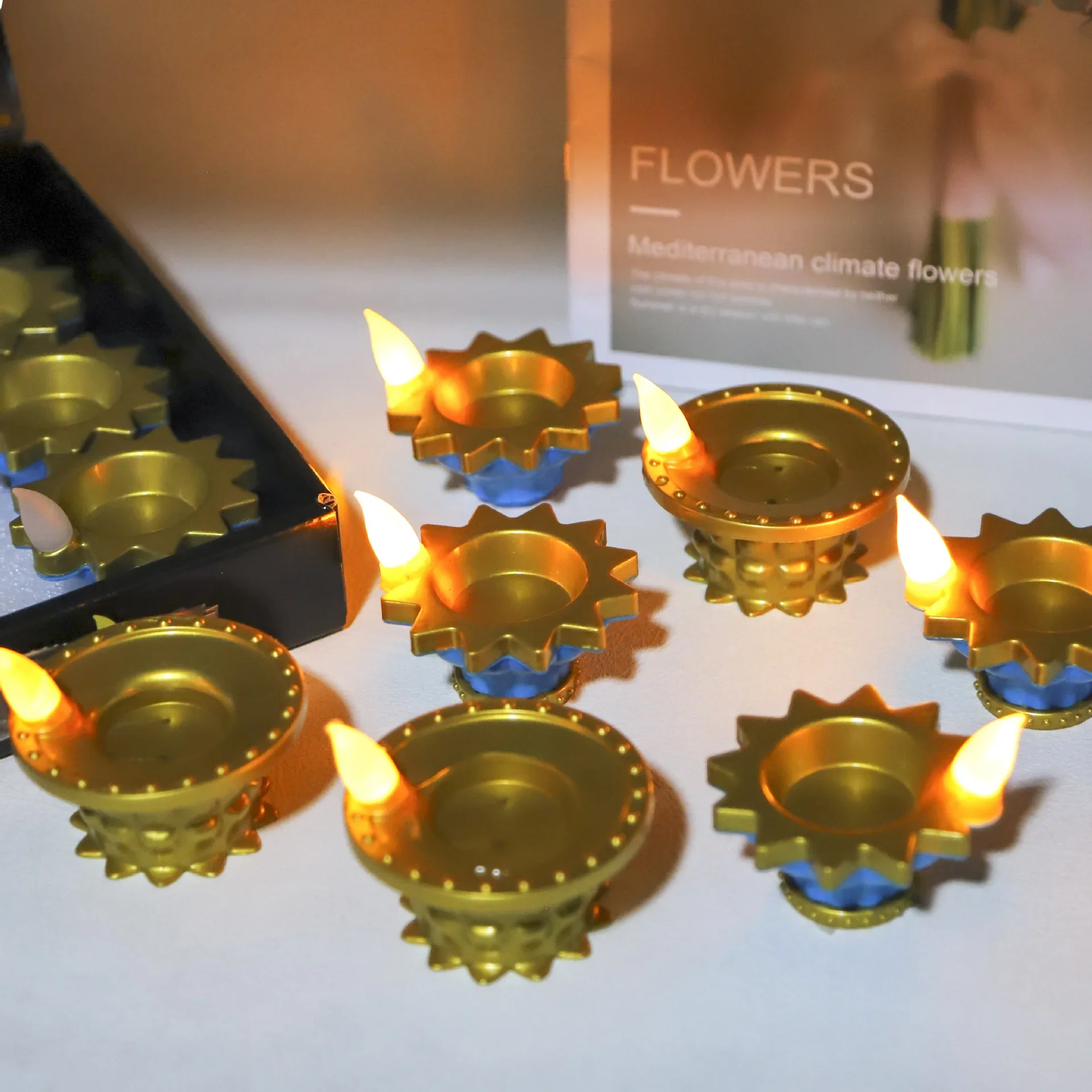 Decor Lighting India - 12pcs Electric Water Sensor Candle Flicker