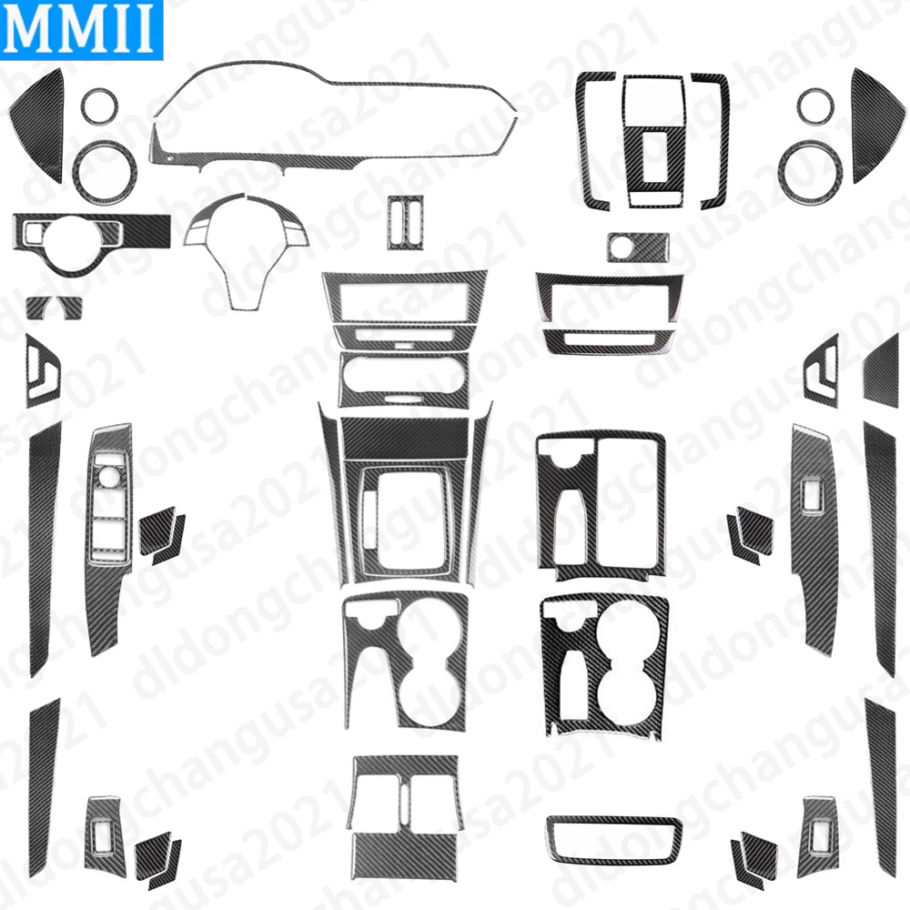 Lighting Decor Inc - 62Pcs Real Carbon Fiber Kit Full
