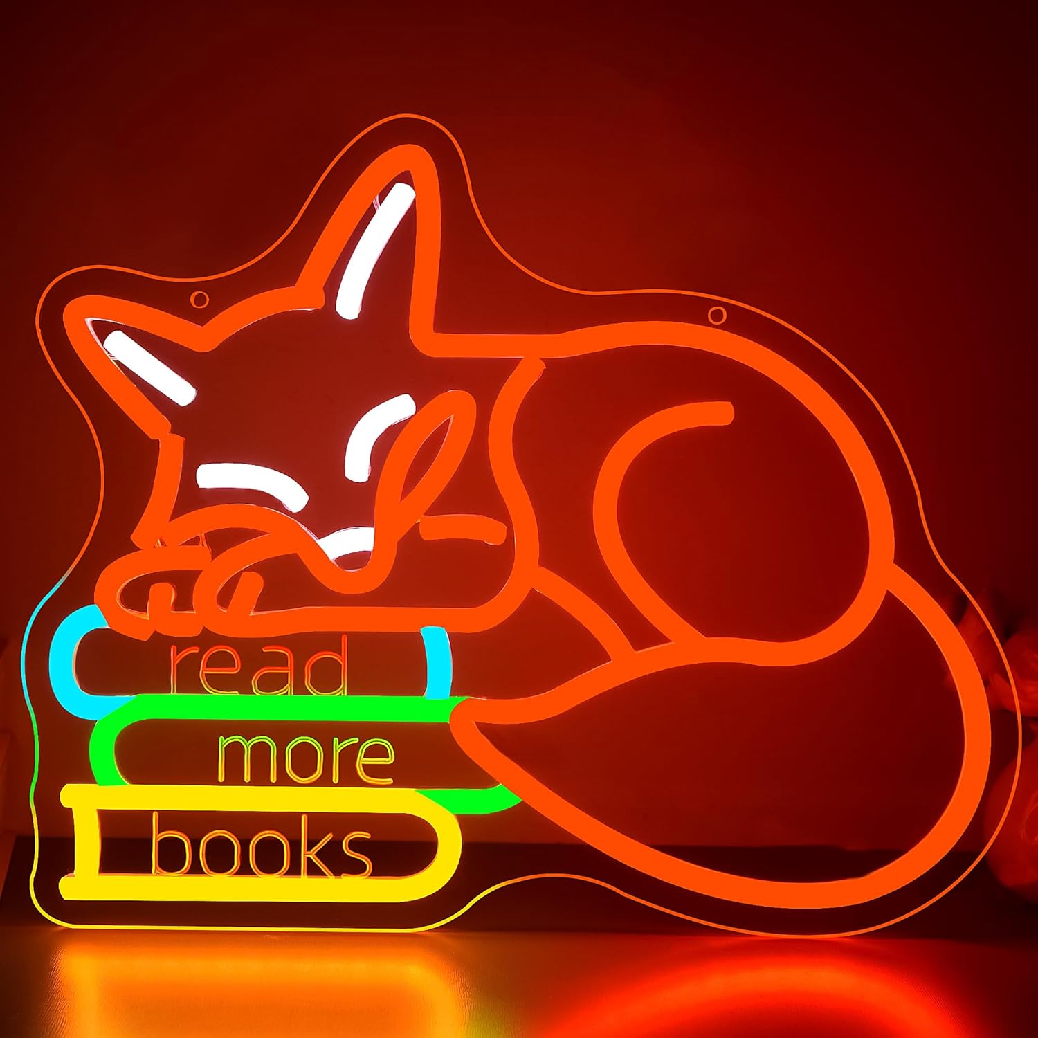 Lighting Decor And More - Read More Books Neon Sign Room