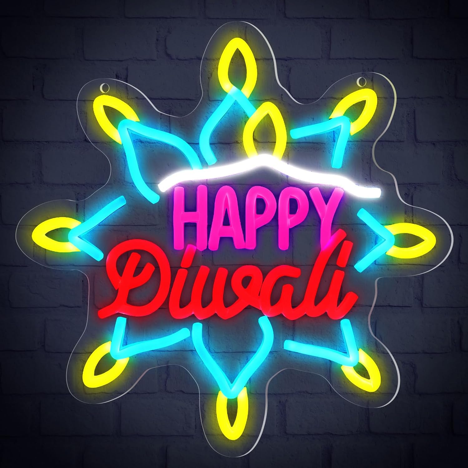 Decor Lighting India - Happy Diwali Neon Sign LED Marquee
