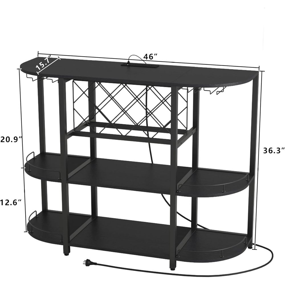 Black 3-Tier Coffee Table with - đánh giá và giá Home Lighting & Decor St Catharines On