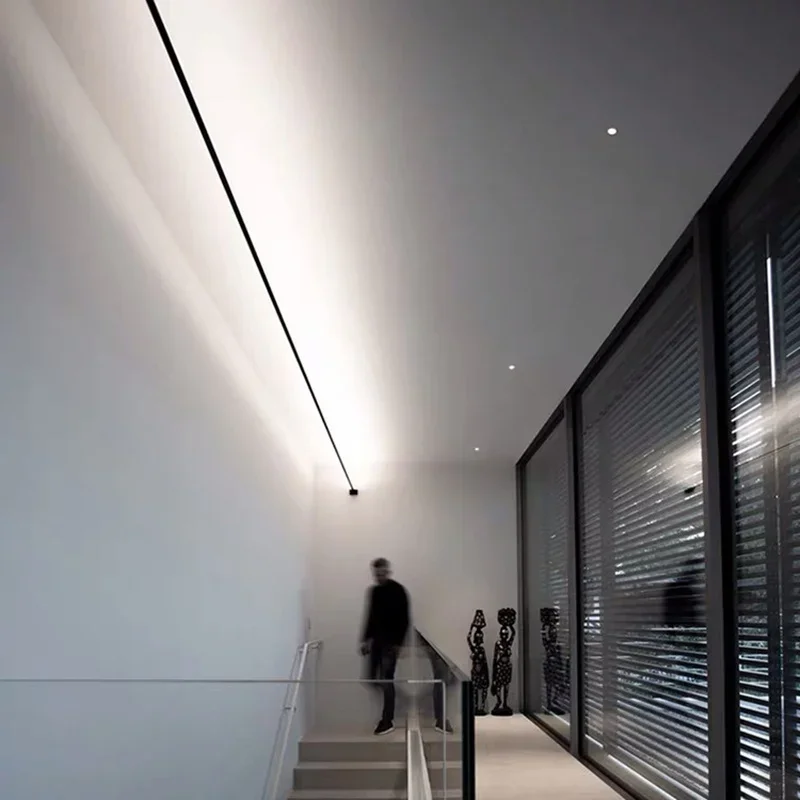 Modern Black White Linear Wall - đánh giá và giá Lighting Decoration On Wall