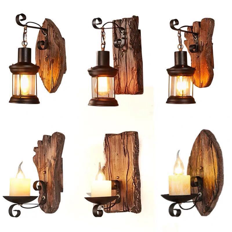Wooden Wall Lamp for Living Ro - đánh giá và giá Lighting Decoration On Wall