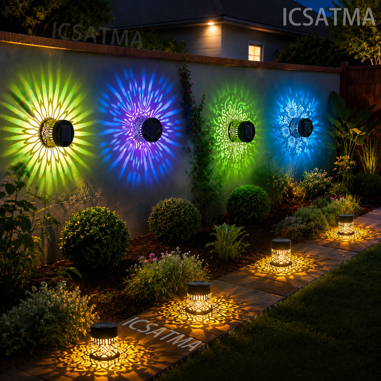 Solar Mandala Wall Light LED G - đánh giá và giá Lighting Decoration On Wall