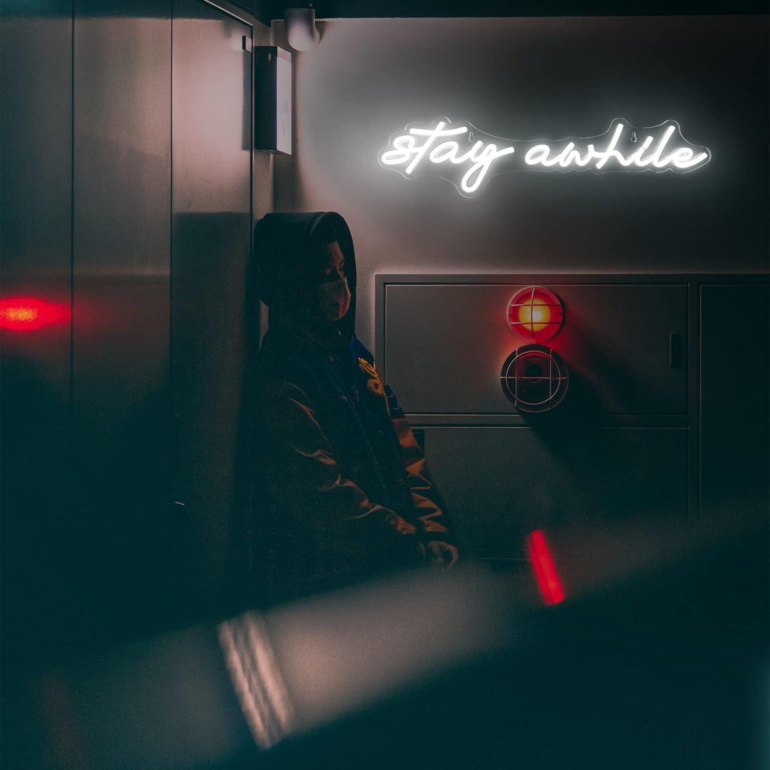 Stay Awhile Neon Signs USB Dim - đánh giá và giá Lighting Decor For Home