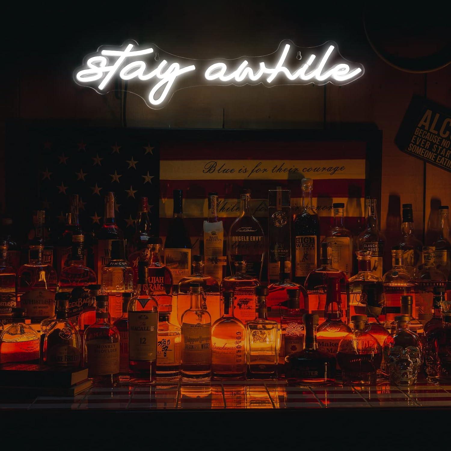 Stay Awhile Neon Signs USB Dim - đánh giá và giá Lighting Decor For Home
