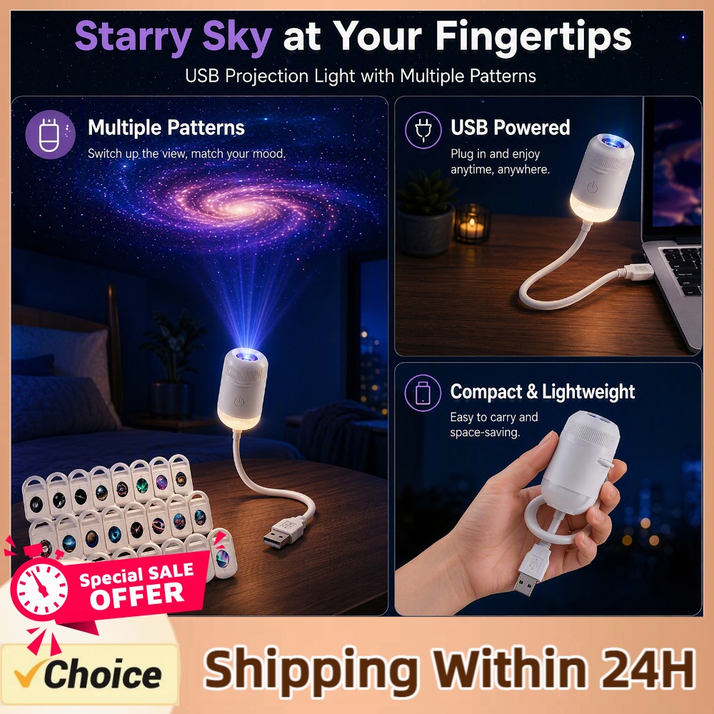 USB Starry Sky Projector Lamp  - đánh giá và giá Star Projector Night