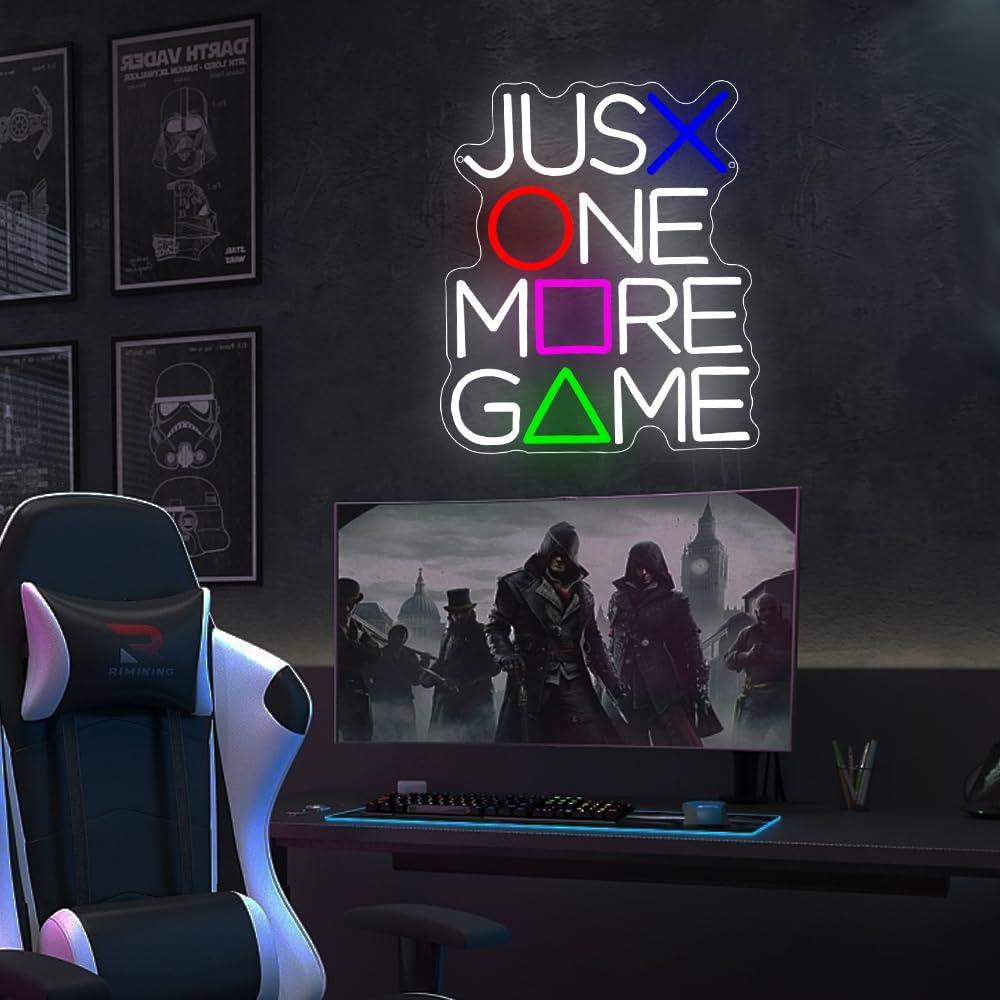 Just One More Game Neon Sign U - đánh giá và giá Lighting Decor And More