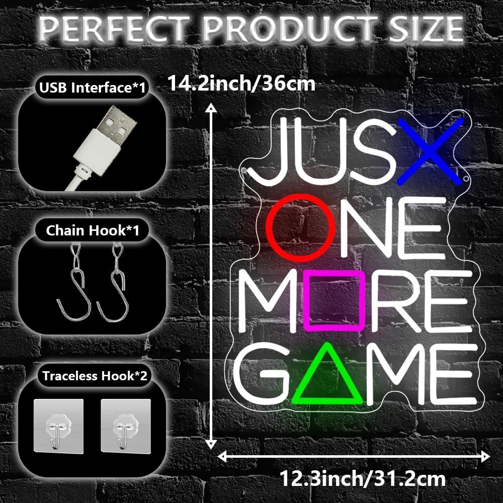 Just One More Game Neon Sign U - đánh giá và giá Lighting Decor And More