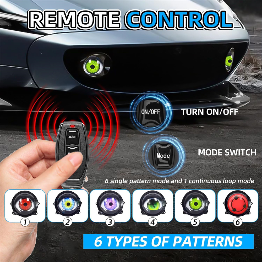  6-Mode Led Dynamic Devil Eye - đánh giá và giá Lighting Decoration