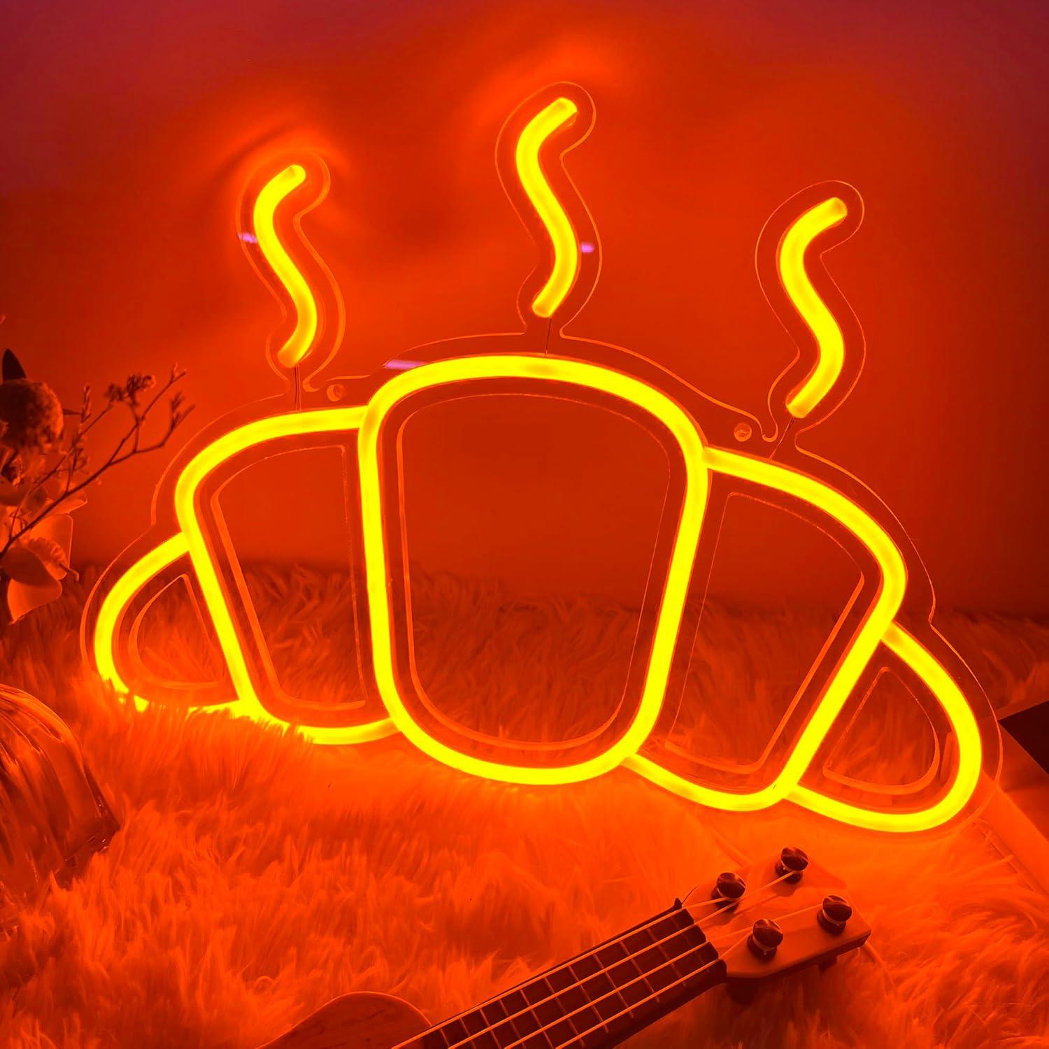 Croissant Neon Sign USB Powere - đánh giá và giá Kitchen Decor Lighting