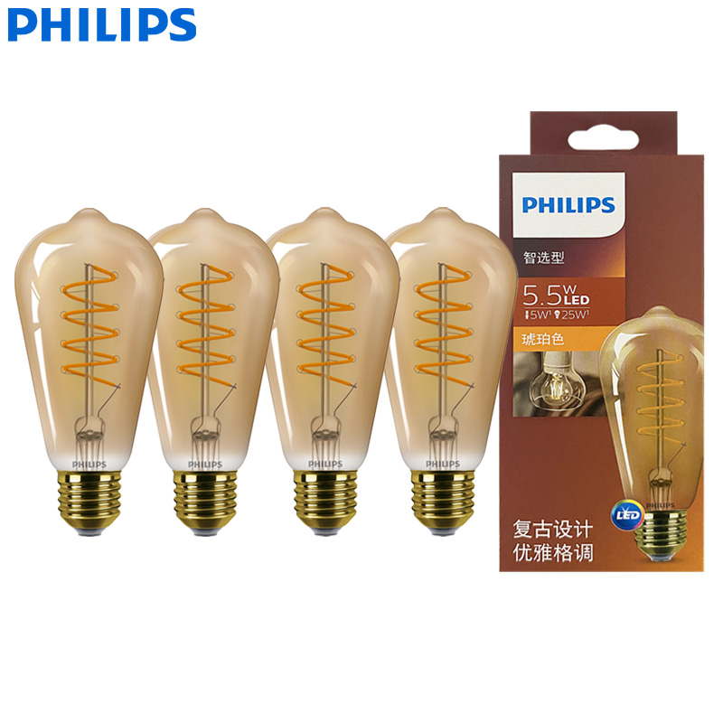 Philips LED ST64 E27 Decorativ - đánh giá và giá Philips Bulb Led Classic