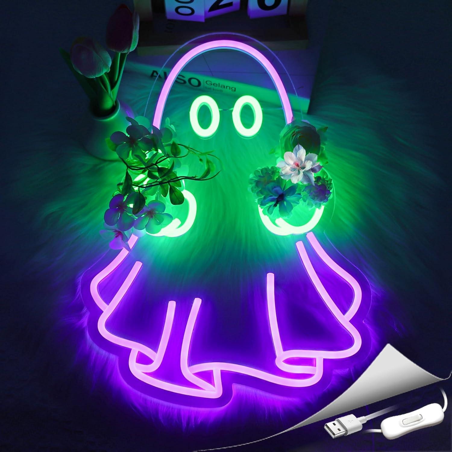 Ghost Neon Sign USB Powered LE - đánh giá và giá Lighting Decor For Home