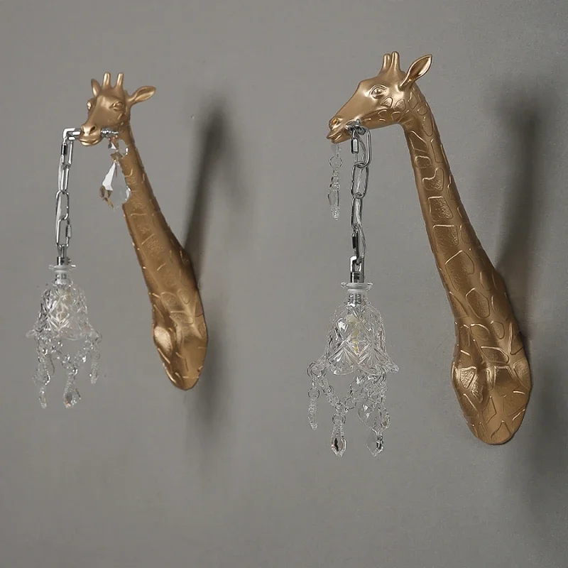 Modern Creative Resin Giraffe  - đánh giá và giá Lighting Decoration On Wall