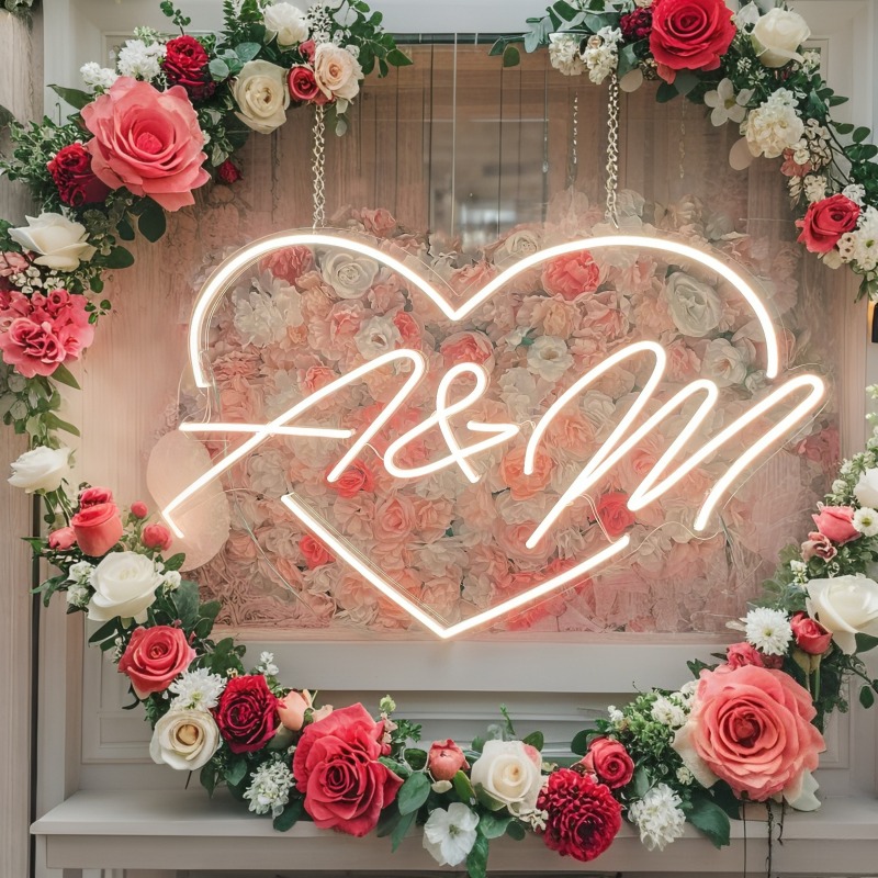 Custom Initials Heart LED Neon - đánh giá và giá Lighting Decor Items