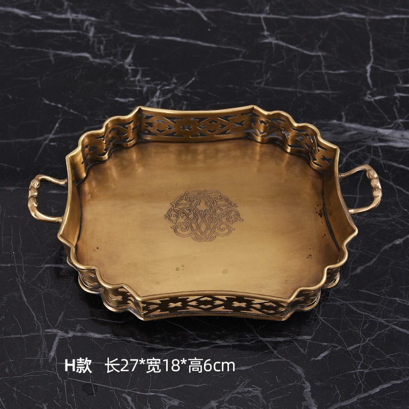 Imported brass decorative tray - đánh giá và giá Decor Lighting India