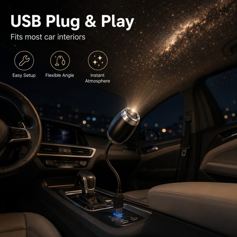USB Car Star Projector Light S - đánh giá và giá Star Projector Night