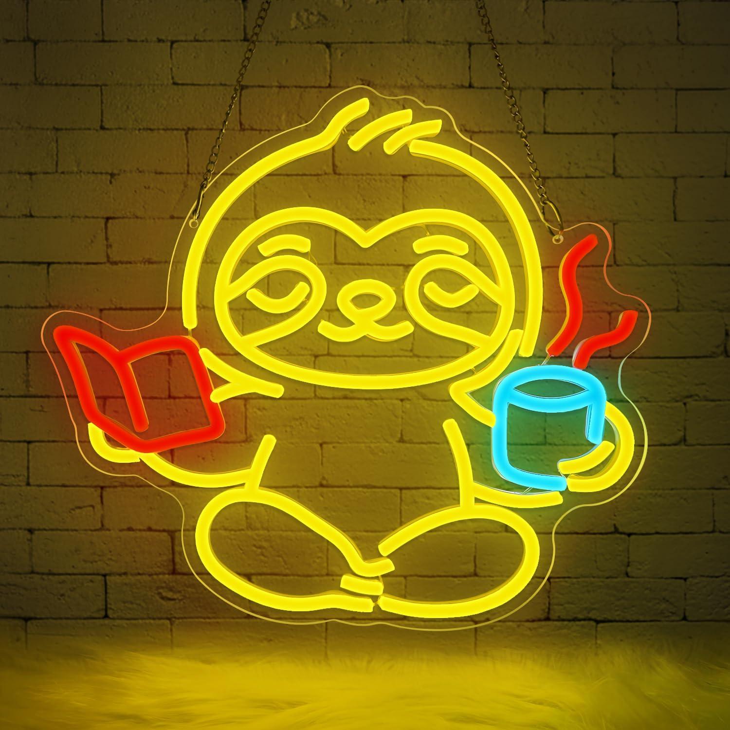 Sloth Neon Sign USB Dimmable L - đánh giá và giá Lighting Decor For Home