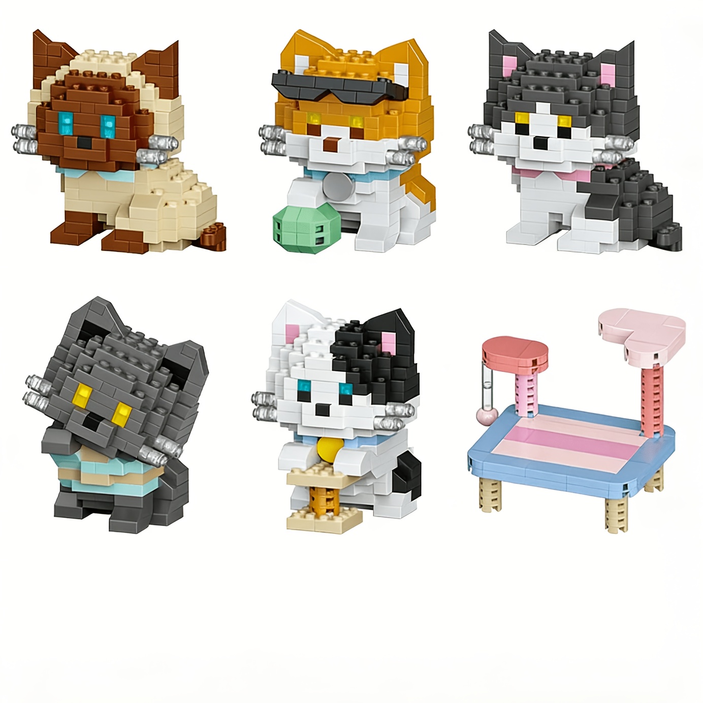 Cat Series Building Blocks Set - đánh giá và giá Lighting Home Decor Items