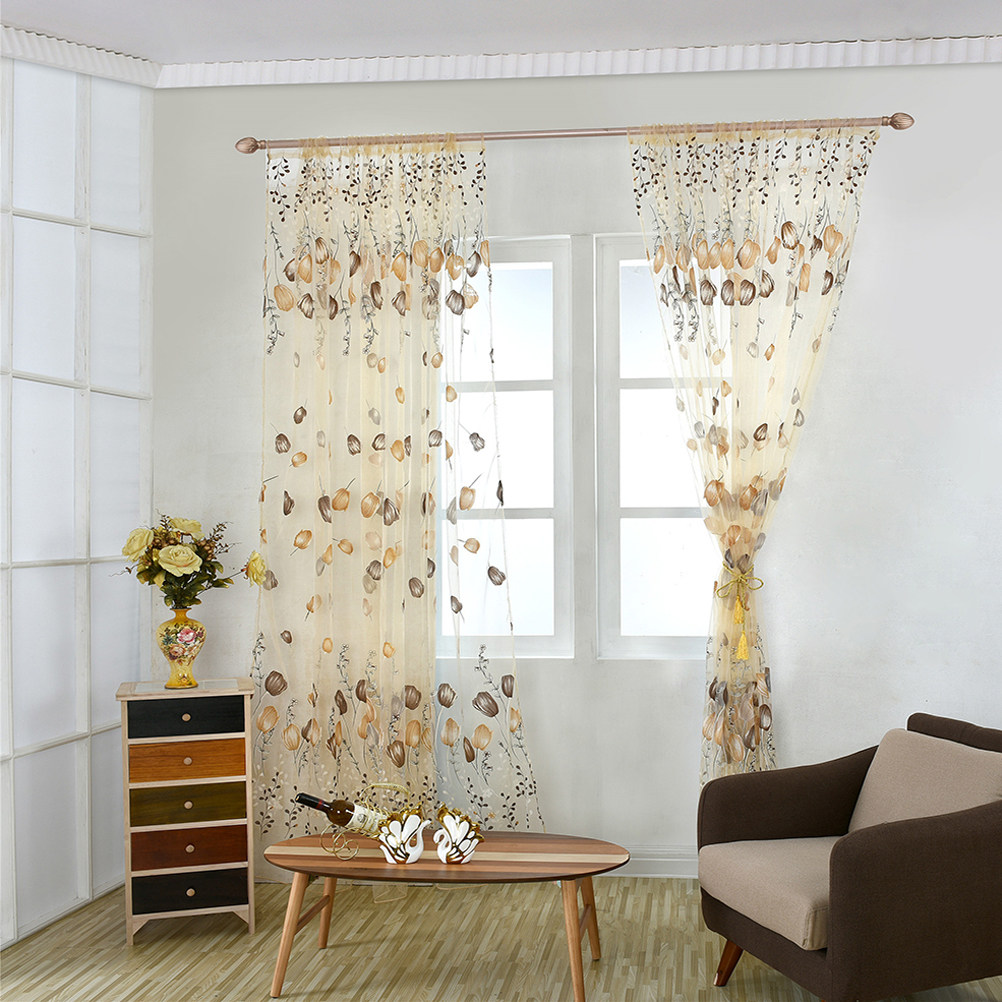 100x200cm Tulip Voile Curtains - đánh giá và giá Kitchen Decor Lighting