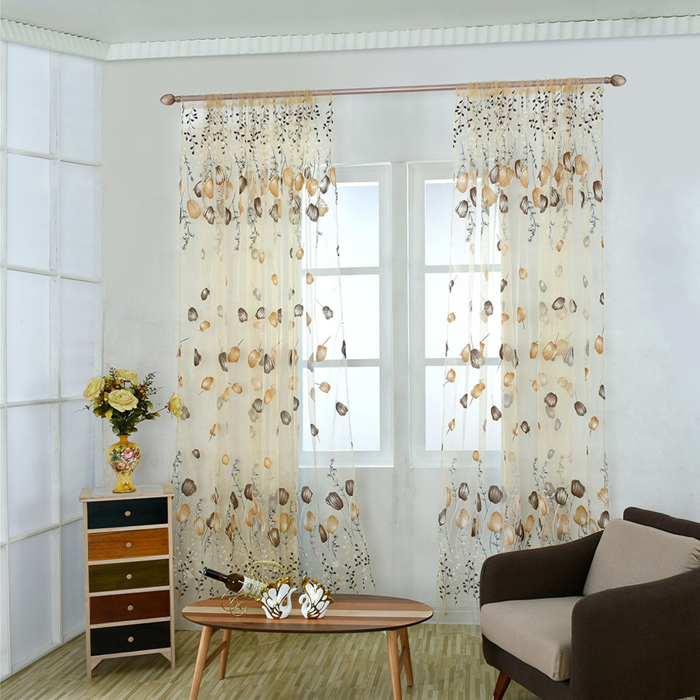 100x200cm Tulip Voile Curtains - đánh giá và giá Kitchen Decor Lighting