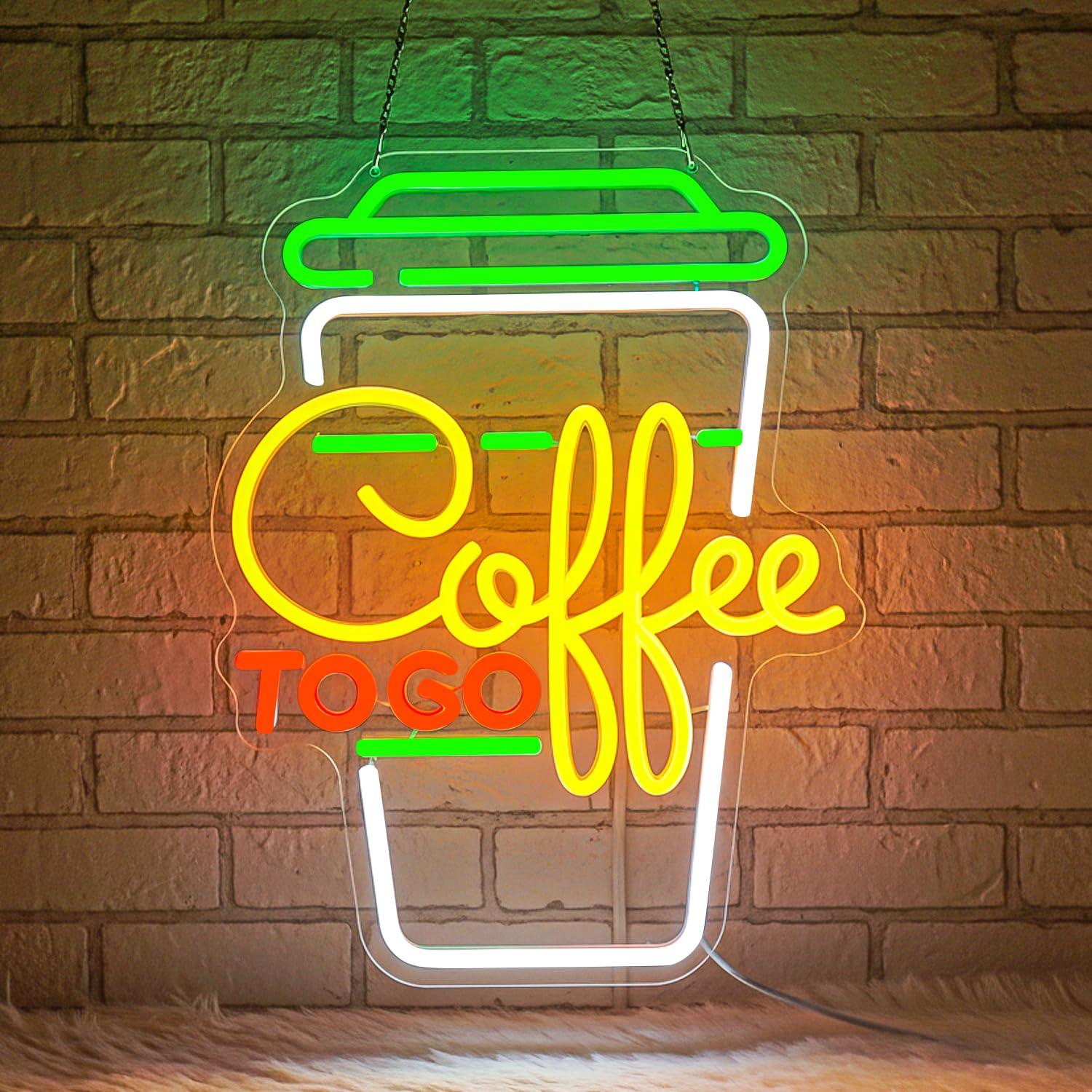 Coffee Neon Sign USB Dimmable  - đánh giá và giá Kitchen Decor Lighting