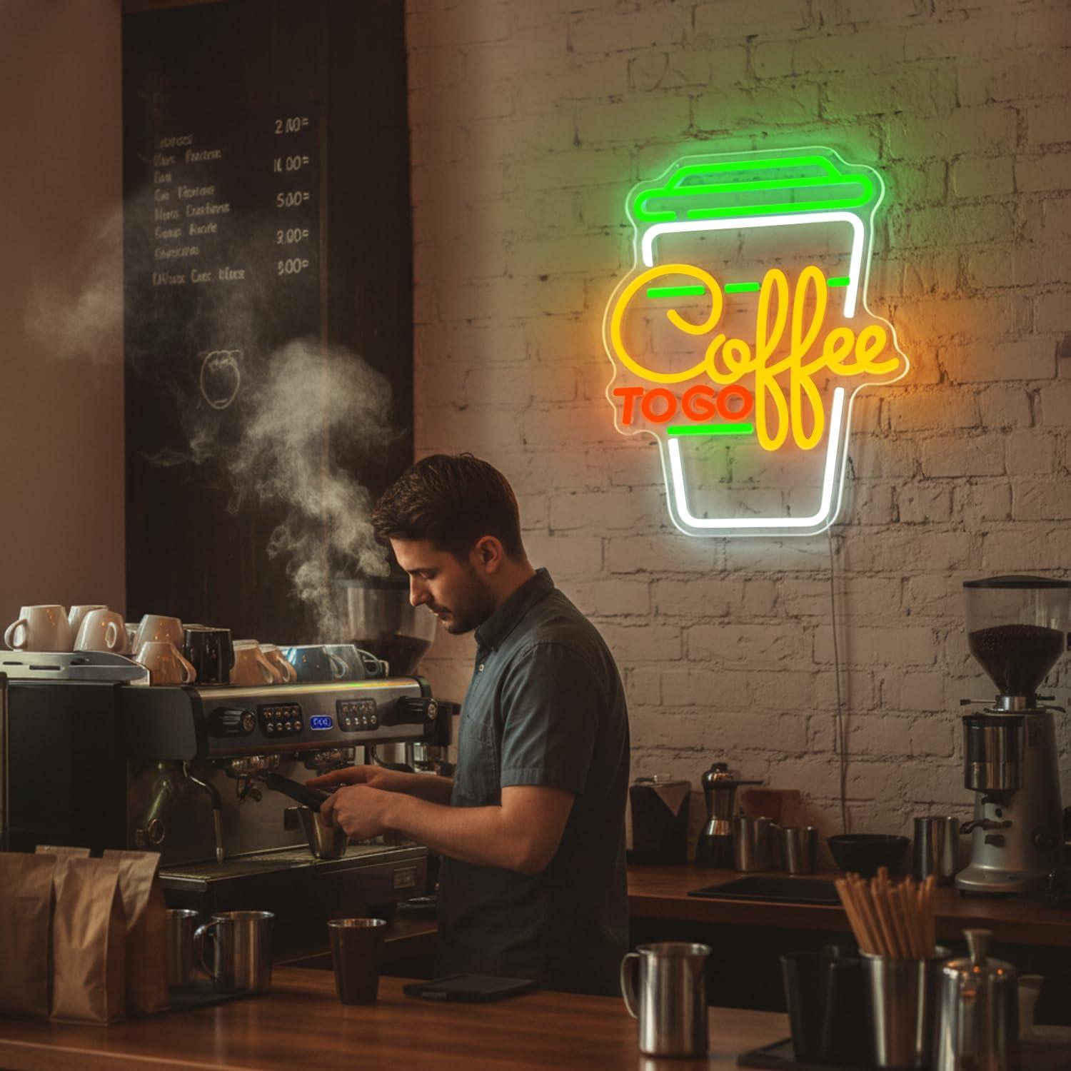 Coffee Neon Sign USB Dimmable  - đánh giá và giá Kitchen Decor Lighting