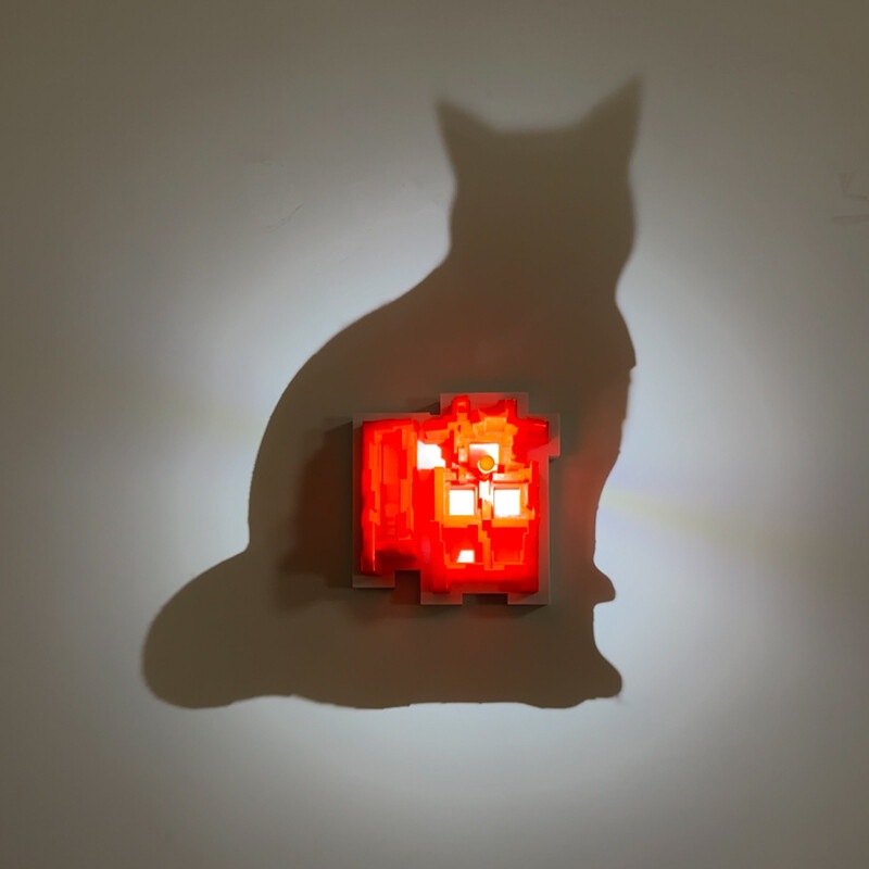 Dropshipping 3D Light Shadow N - đánh giá và giá Lighting Decoration On Wall