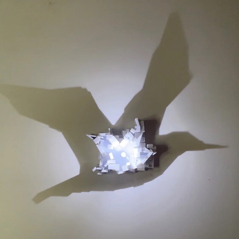 Dropshipping 3D Light Shadow N - đánh giá và giá Lighting Decoration On Wall