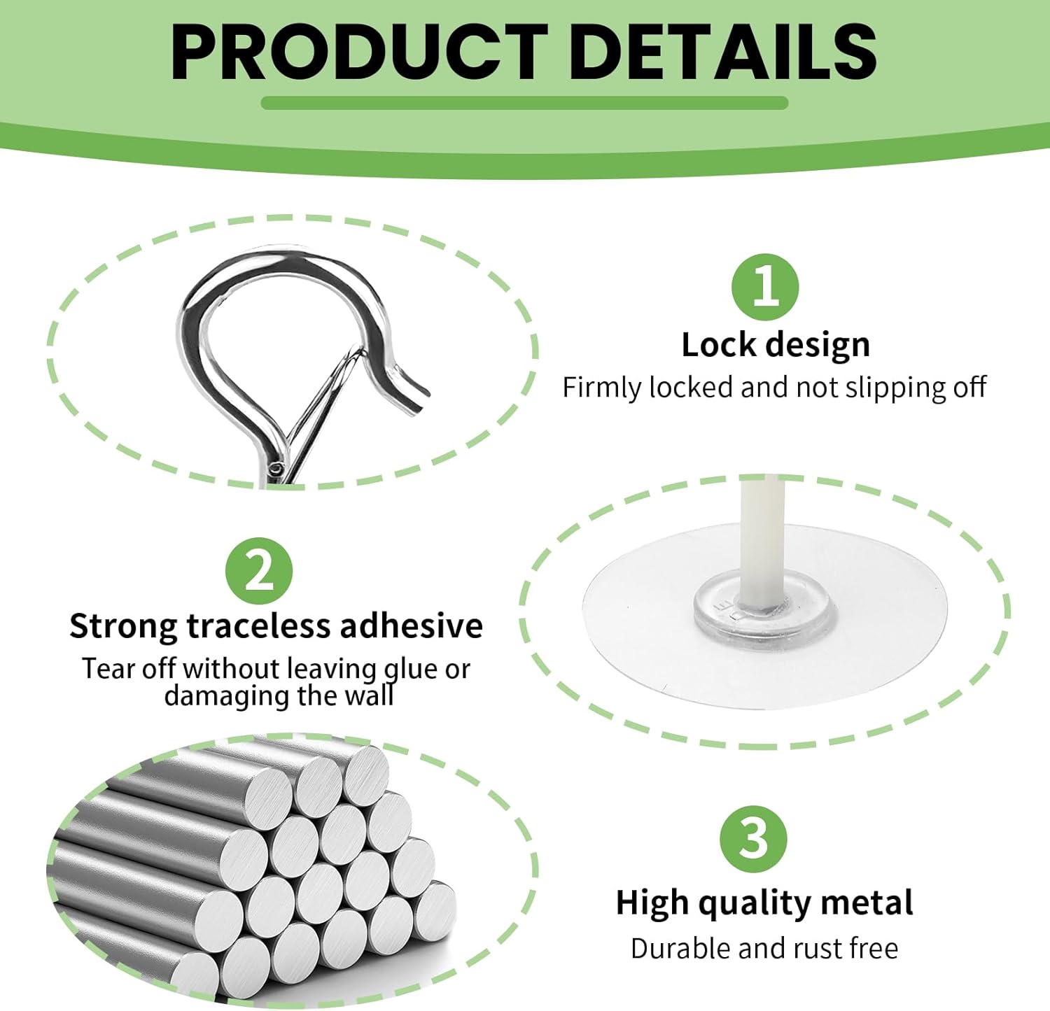 5Pcs Heavy Duty Self Adhesive  - đánh giá và giá Kitchen Decor Lighting