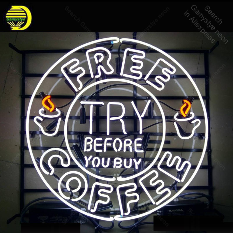 NEON SIGN For Free Coffee Shop - đánh giá và giá Decor Lighting India