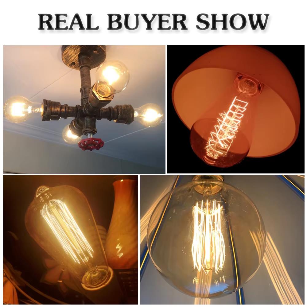 Retro Edison Light Bulb E27 40 - đánh giá và giá Lighting Decor Items
