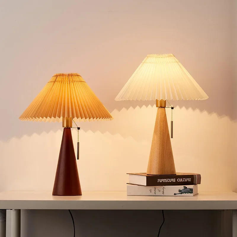 Retro Pleated Table Lamp Nordi - đánh giá và giá Lighting Decor For Home