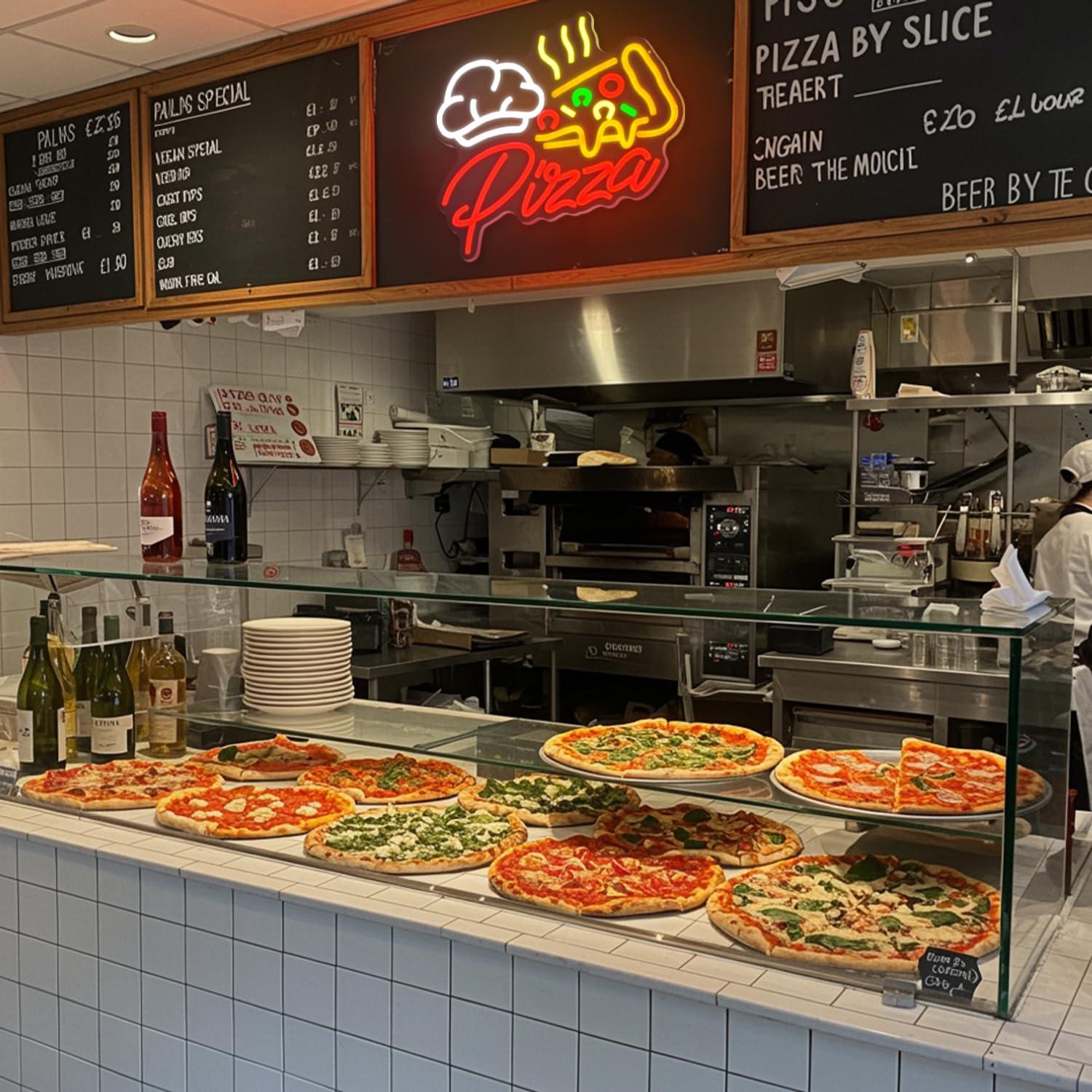 Pizza Neon Sign Colorful Pizza - đánh giá và giá Kitchen Decor Lighting