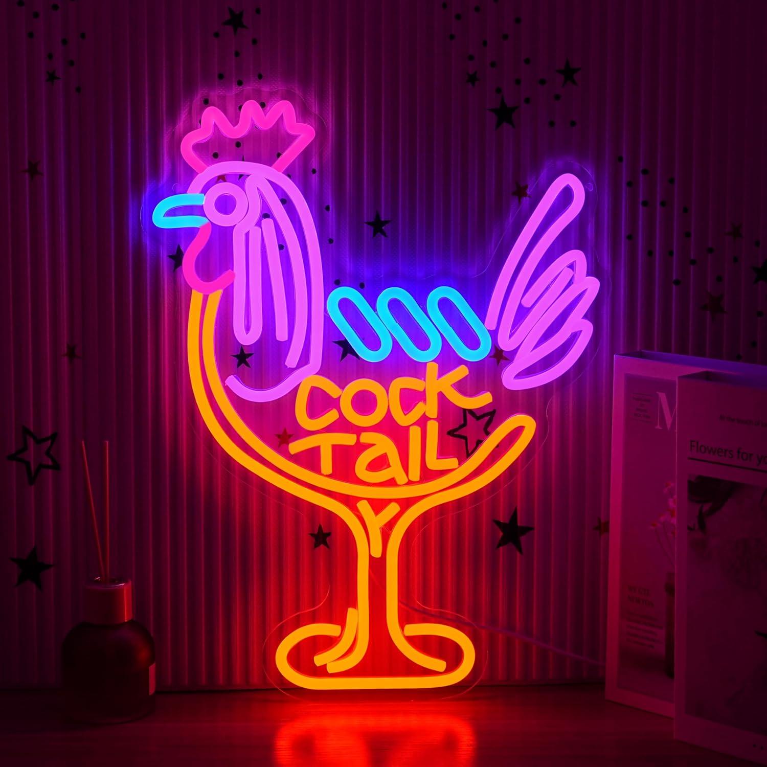 Cocktail Neon Sign USB Dimmabl - đánh giá và giá Kitchen Decor Lighting