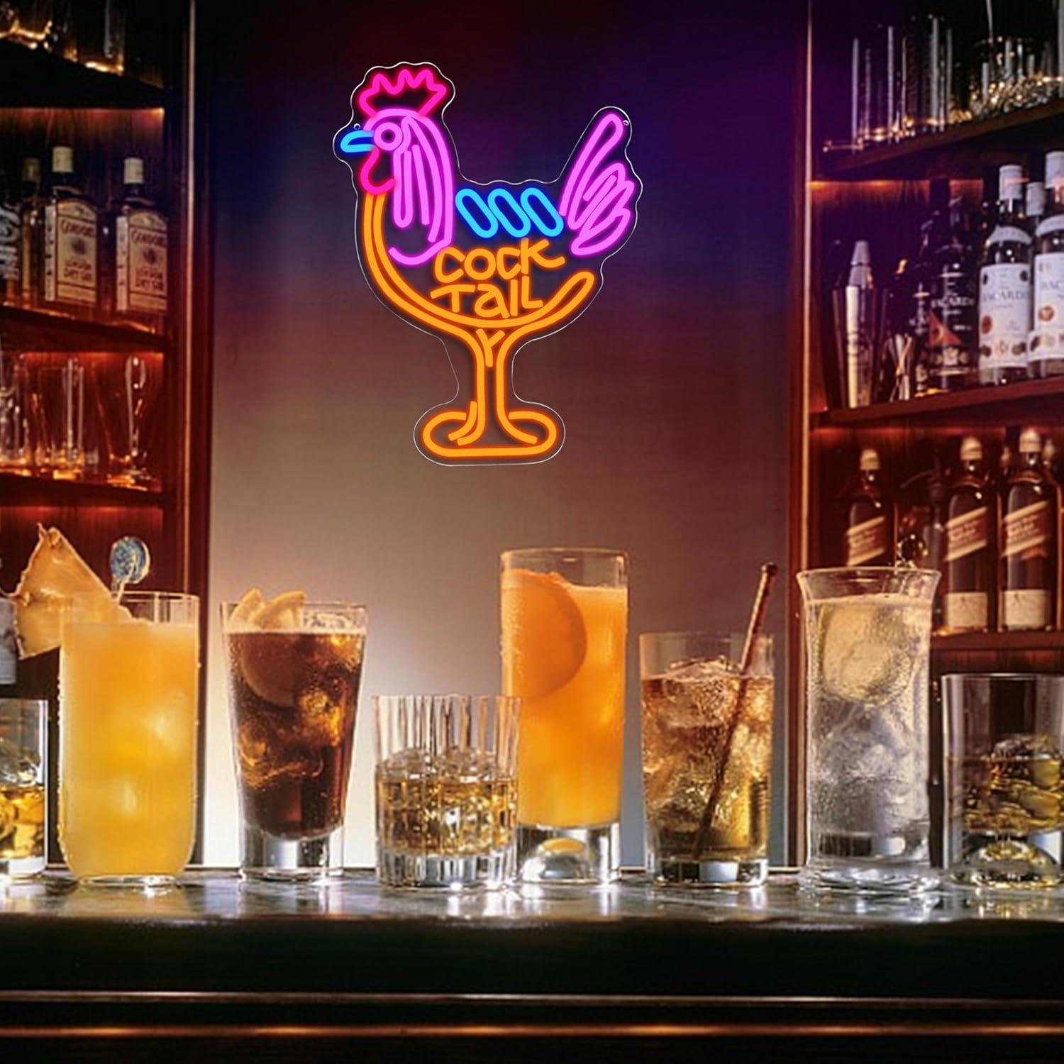 Cocktail Neon Sign USB Dimmabl - đánh giá và giá Kitchen Decor Lighting
