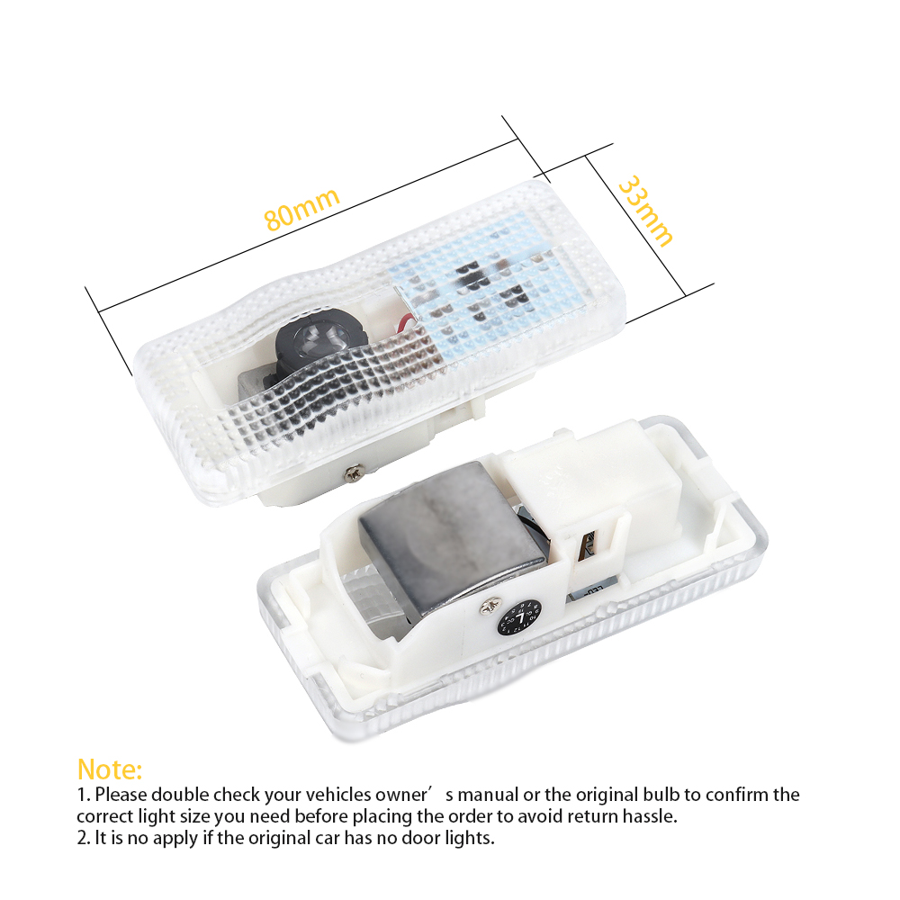 2X LED Car Projector Door Lamp - đánh giá và giá Lighting Decor Inc