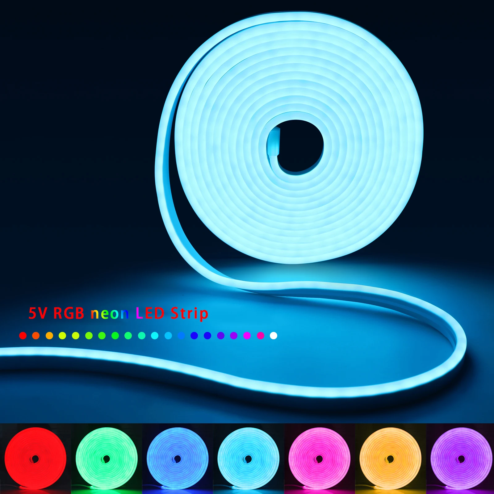 1-5m RGB LED Neon Strip Light  - đánh giá và giá Lighting Decor Items