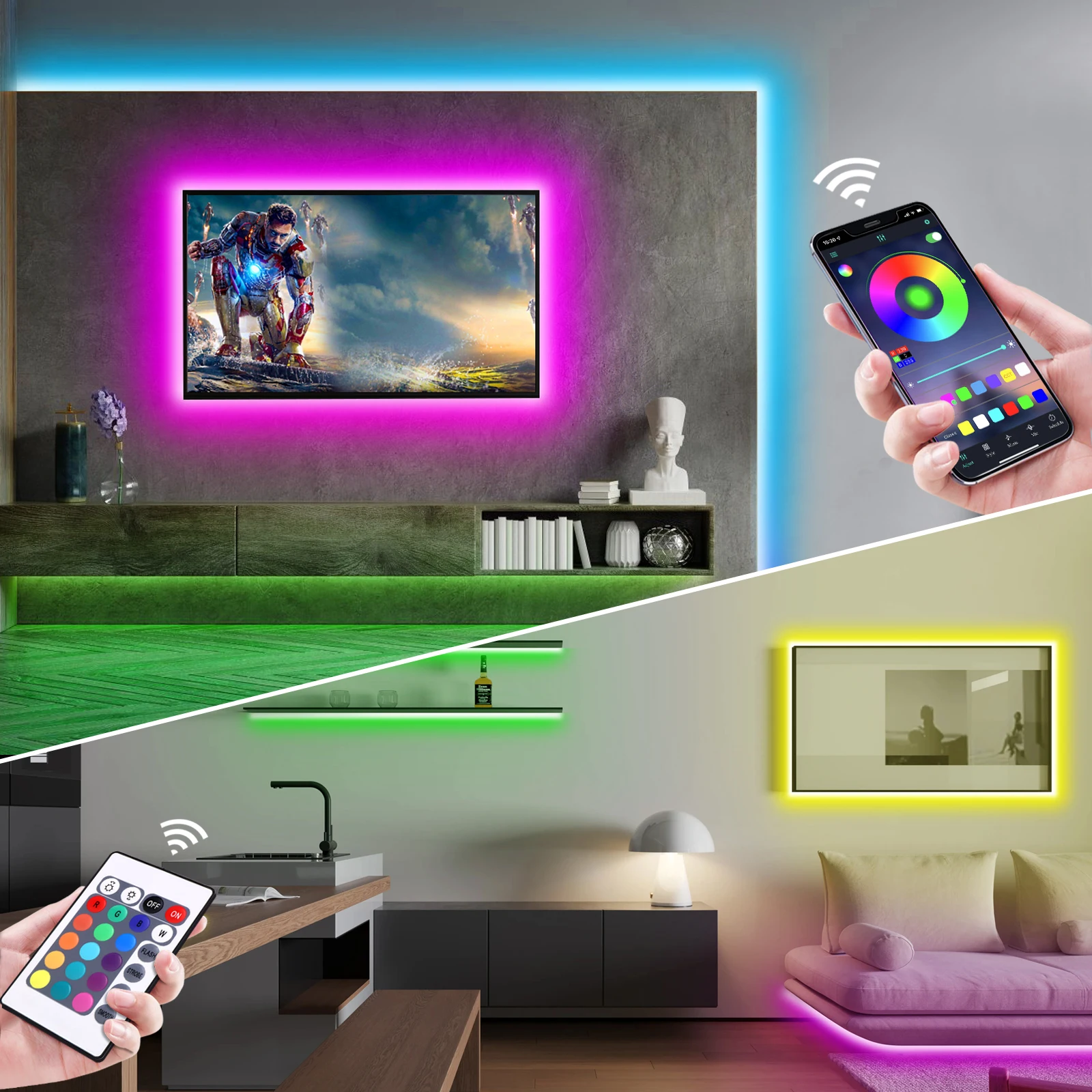 1-5m RGB LED Neon Strip Light  - đánh giá và giá Lighting Decor Items